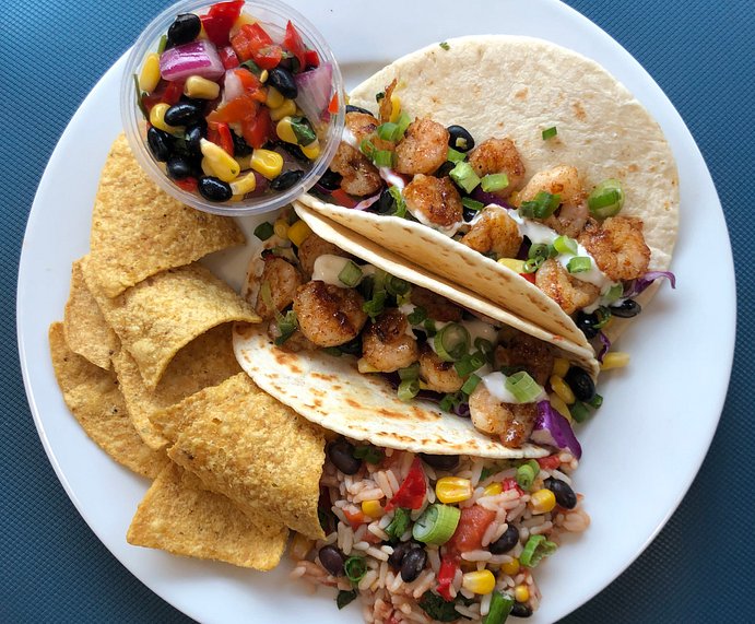 #8 Grilled Shrimp Taco Meal