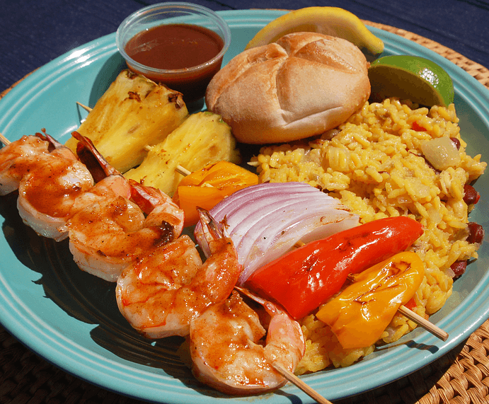 #7 Caribbean Shrimp Kabob