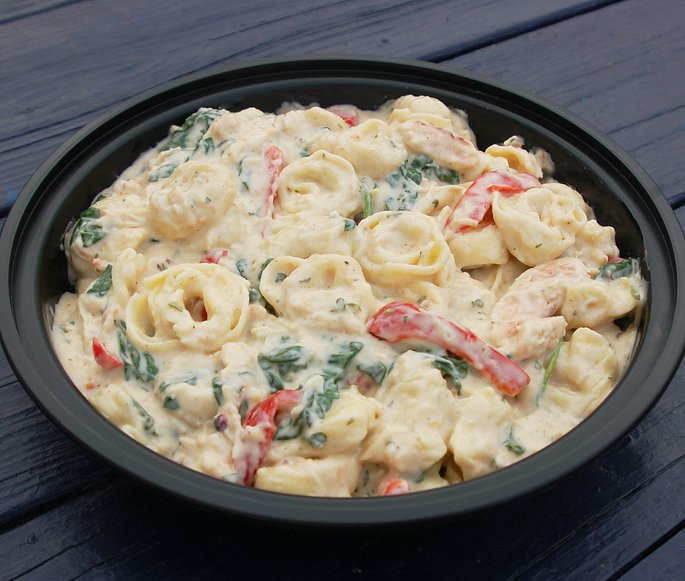 #6 Crab Alfredo over tortellini