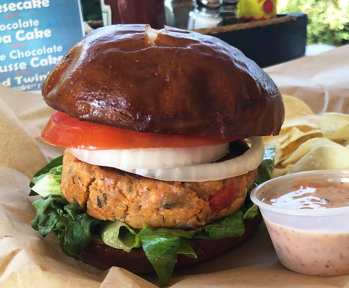 #2 Salmon Burger Sandwich